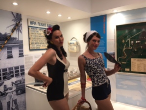 Bathing beauties pose at the Cairns Museum Opening 7 July 2017